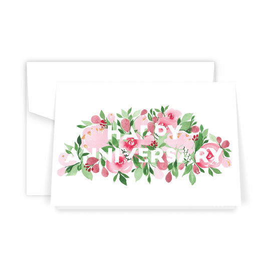 Happy Anniversary Florals - Card