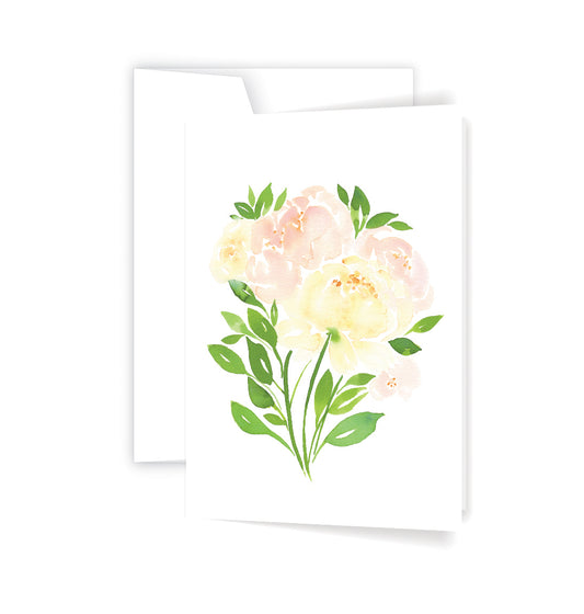 Peony Bouquet - Card