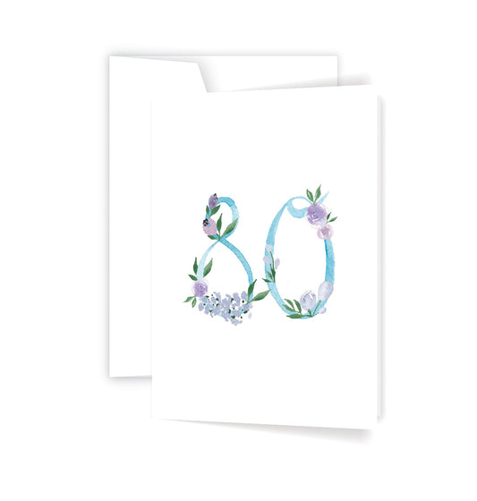 Floral 80 - Card