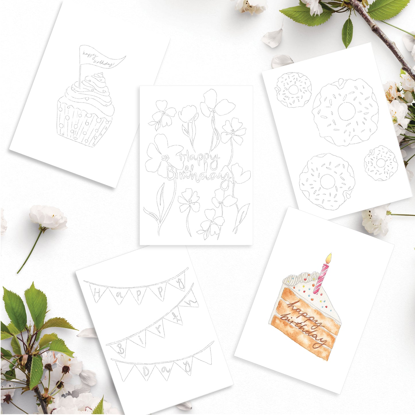 Birthday Cards ONLY - Paint Your Own