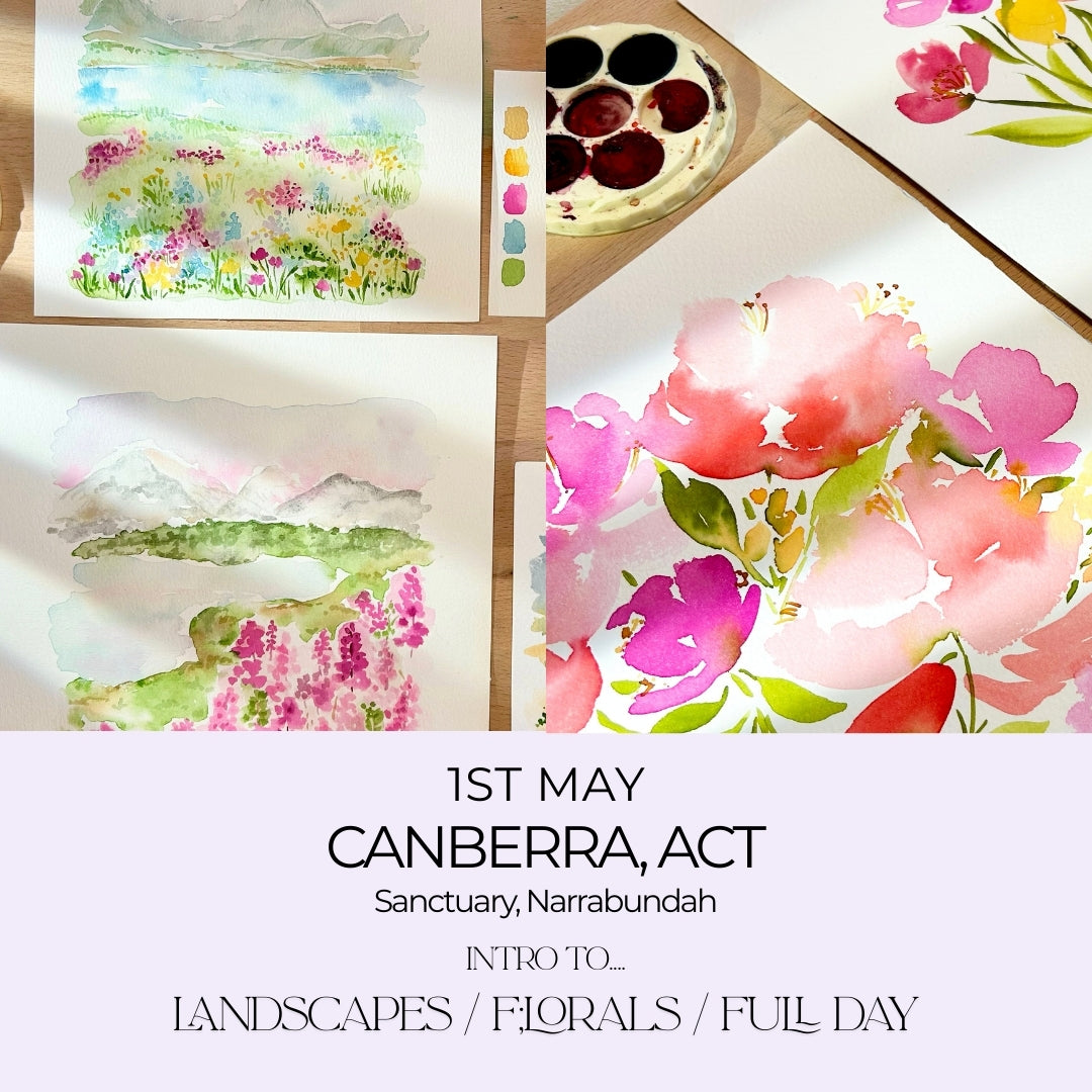 CANBERRA Watercolour Workshops - Friday 1st May