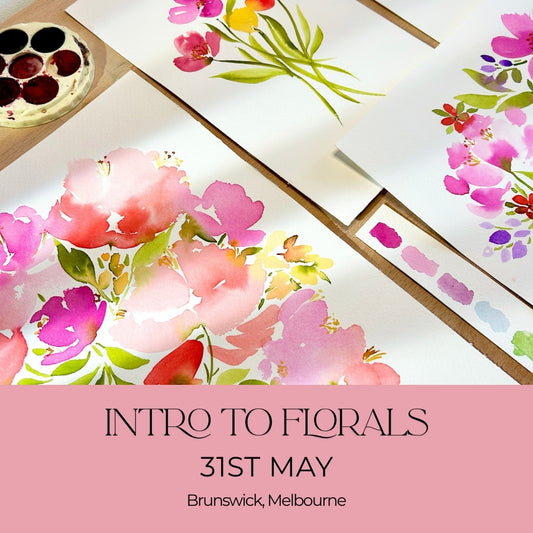 Intro to Loose Florals Watercolour Workshop -  31st May, Brunswick
