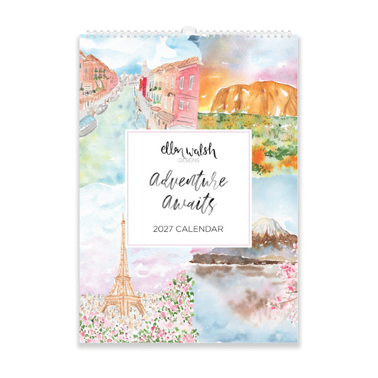 PRE ORDER Adventure Awaits – 2027 A4 Calendar