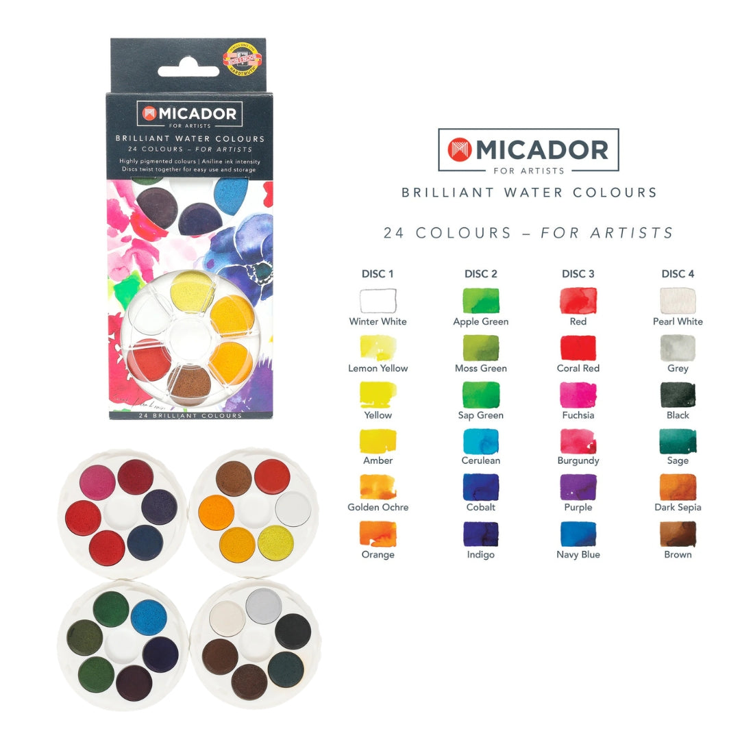 Watercolour Paint & Brush Set Bundle