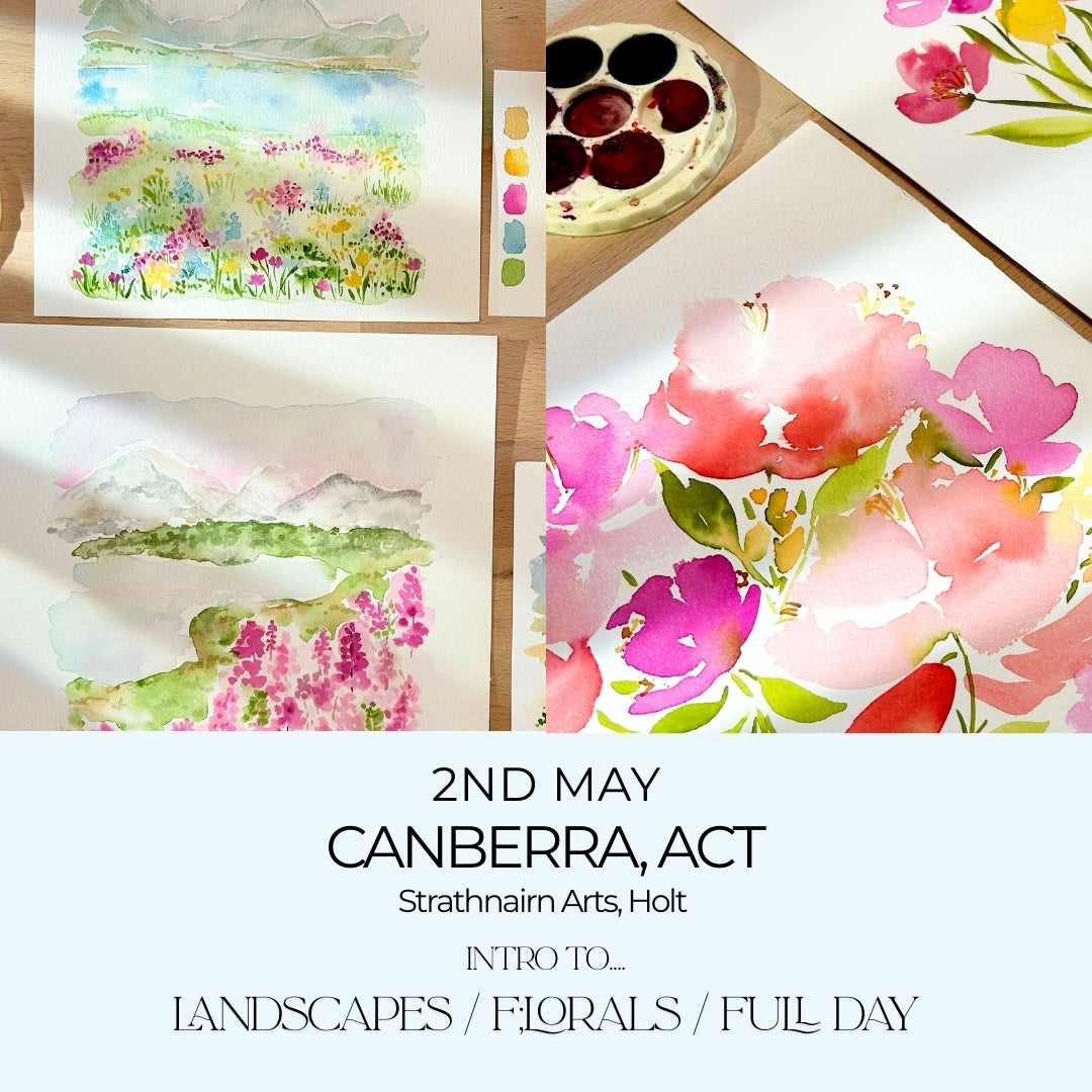 CANBERRA Watercolour Workshops - Saturday 2nd May