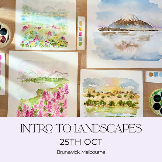 Intro to Landscapes Watercolour Workshop - 25th Oct, Brunswick