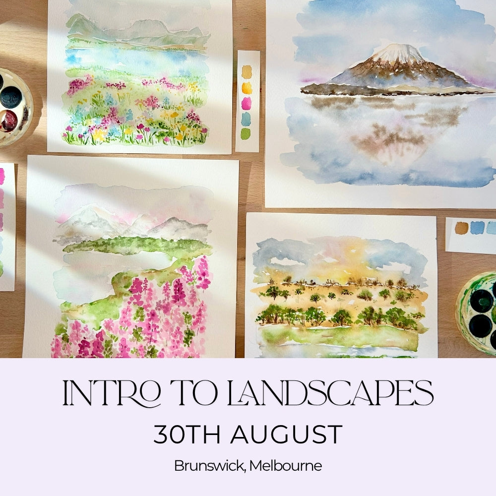 Intro to Landscapes Watercolour Workshop - 30th Aug, Brunswick