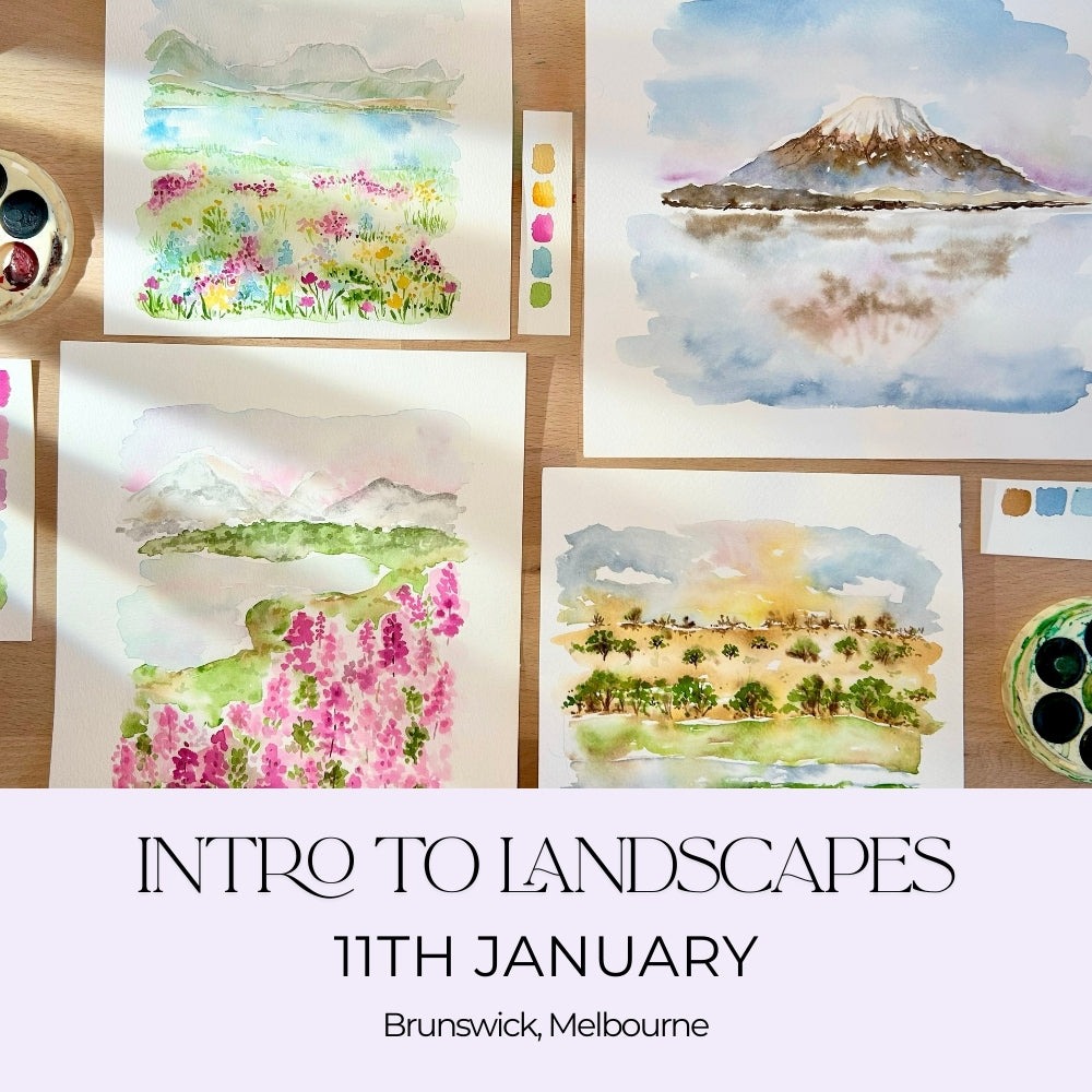 Intro to Landscapes Watercolour Workshop - 11th Jan, Brunswick