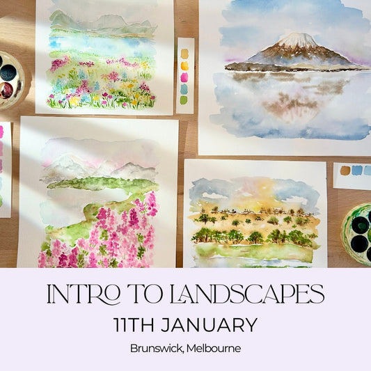Intro to Landscapes Watercolour Workshop - 11th Jan, Brunswick