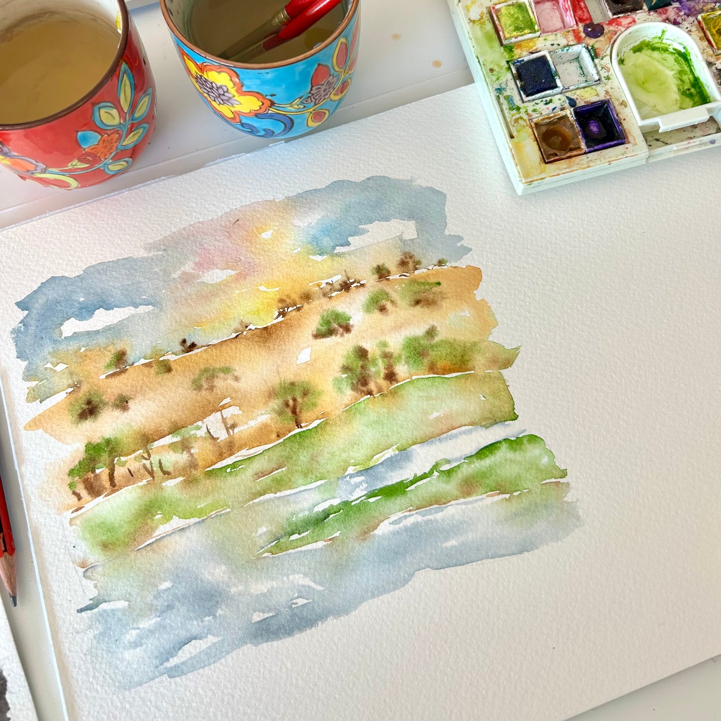 Intro to Landscapes Watercolour Workshop - 3hrs