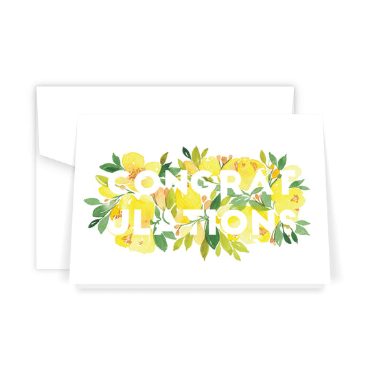 Congratulations Florals - Card