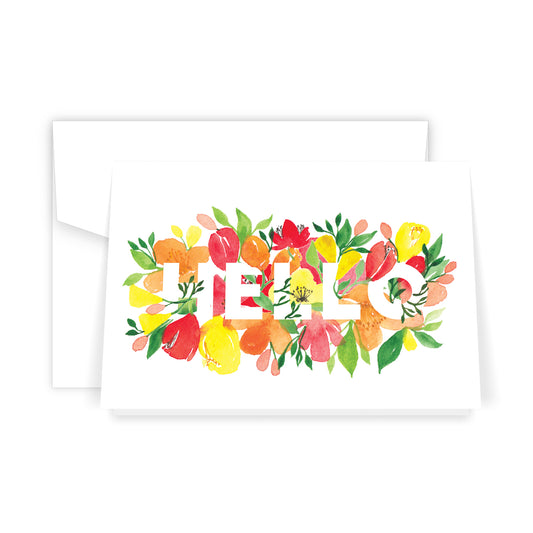 Hello Florals - Card