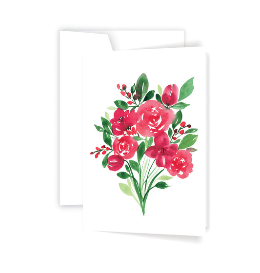 Red Bouquet - Card