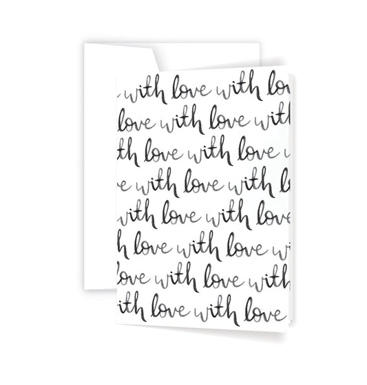 With Love Script - Card