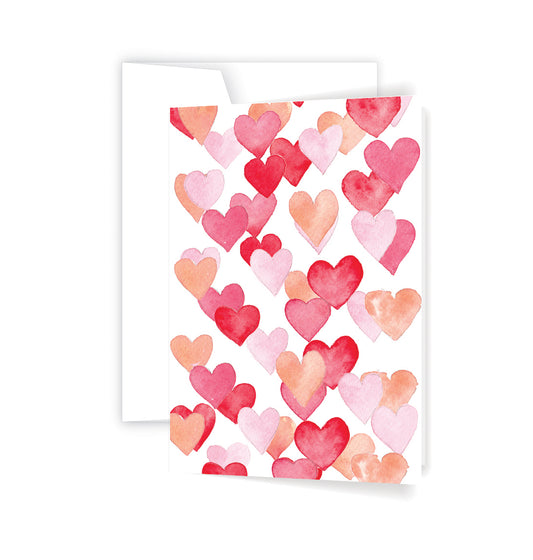 Confetti Hearts - Card