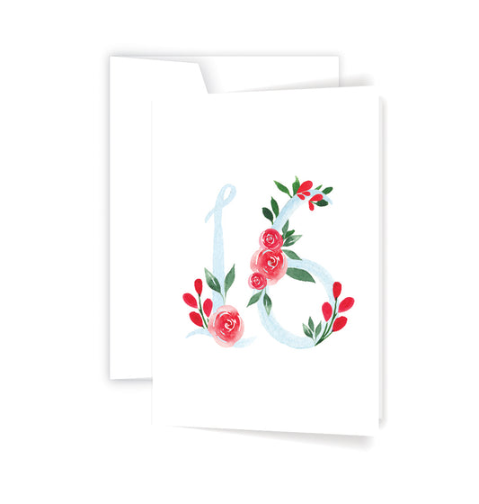Floral 16 - Card