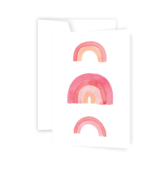 Peachy Rainbows - Card