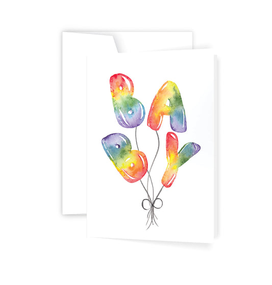 Baby (Rainbow) - Card