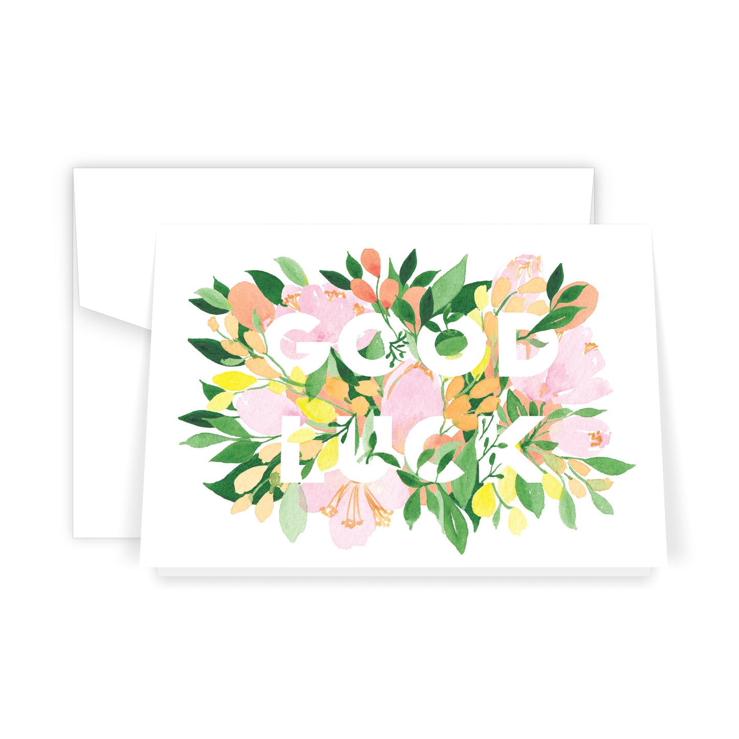 Good Luck Florals - Card