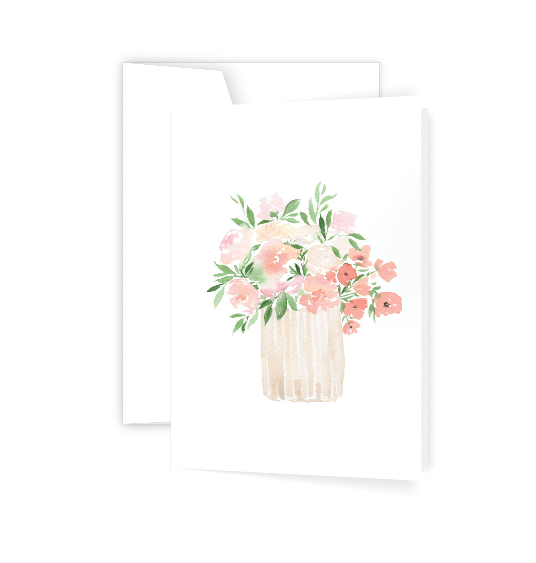 Peachy Vase - Card