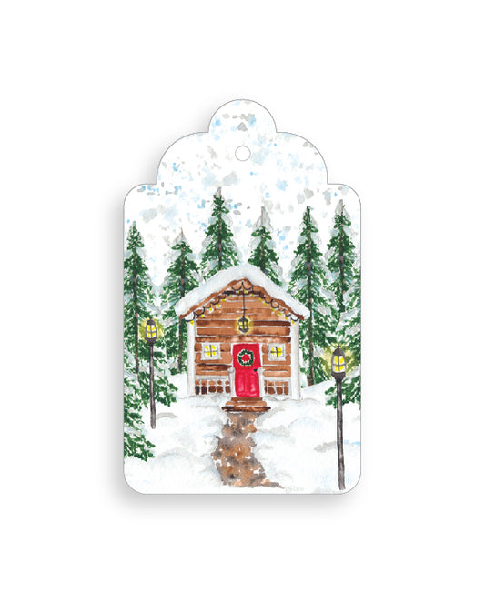Winter Cabin Gift Tag Pack