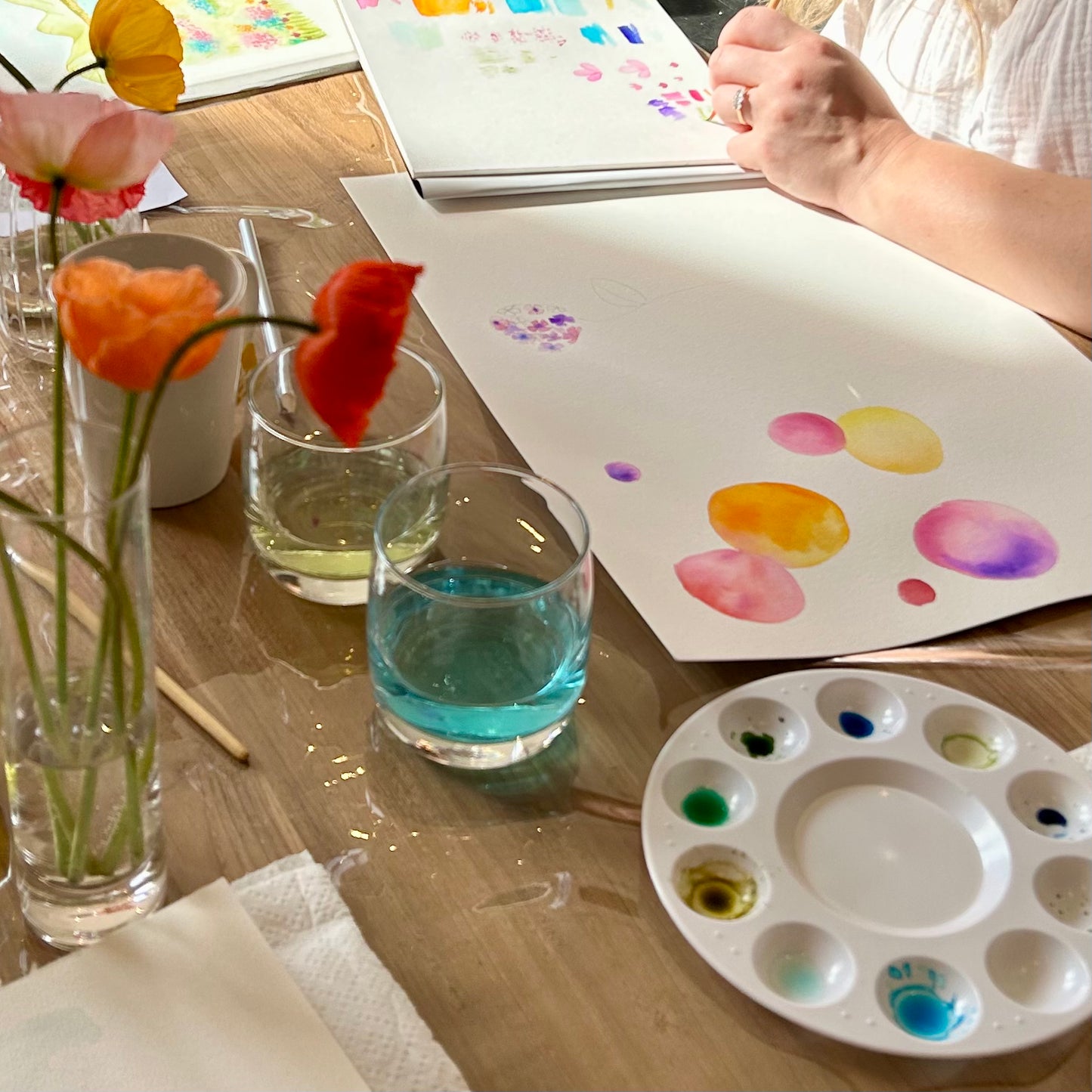 Intro to Florals Watercolour Workshop - 3hrs