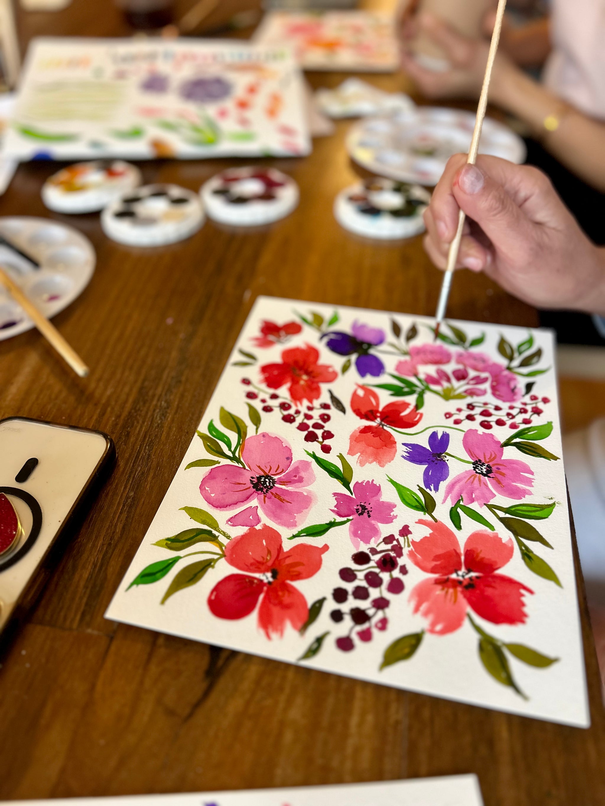 Intro to Loose Florals Watercolour Workshop -  11th Jan, Brunswick