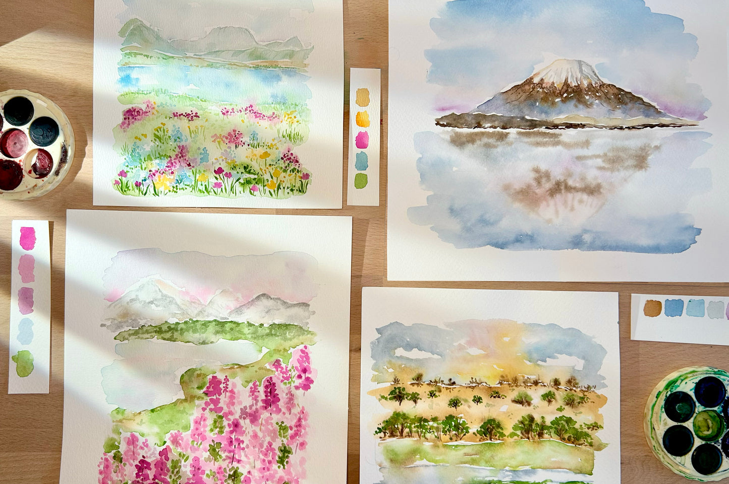 FULL DAY: Landscapes & Florals Watercolour Workshop - 13th April, Brunswick