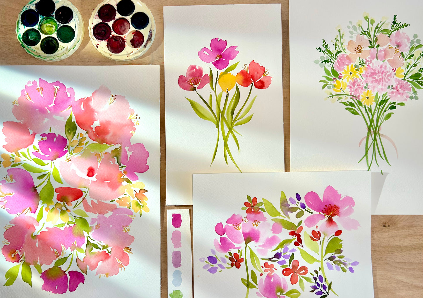 FULL DAY: Landscapes & Florals Watercolour Workshop - 13th April, Brunswick