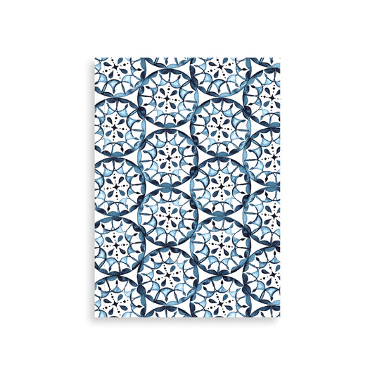 Blue Tiles A5 Notebook