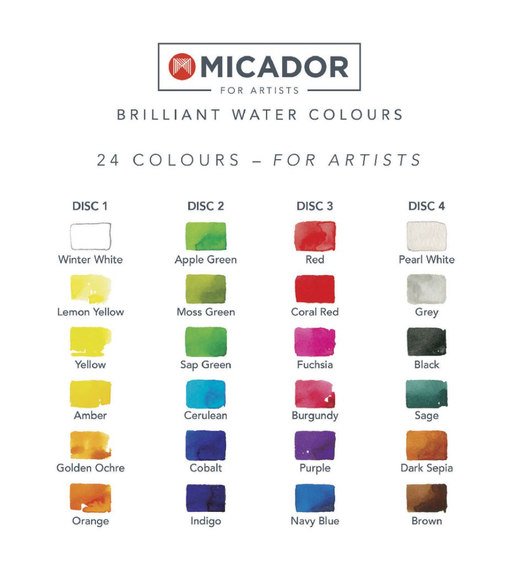 Watercolour Paint & Brush Set Bundle