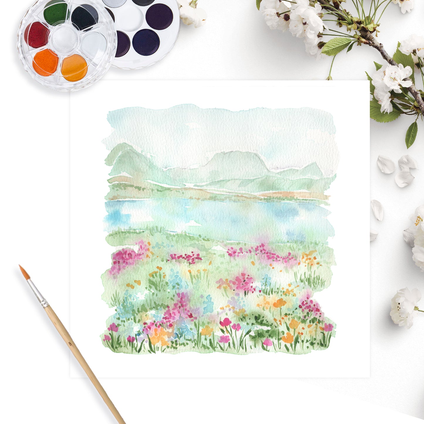 FULL DAY: Landscapes & Florals Watercolour Workshop - 13th April, Brunswick