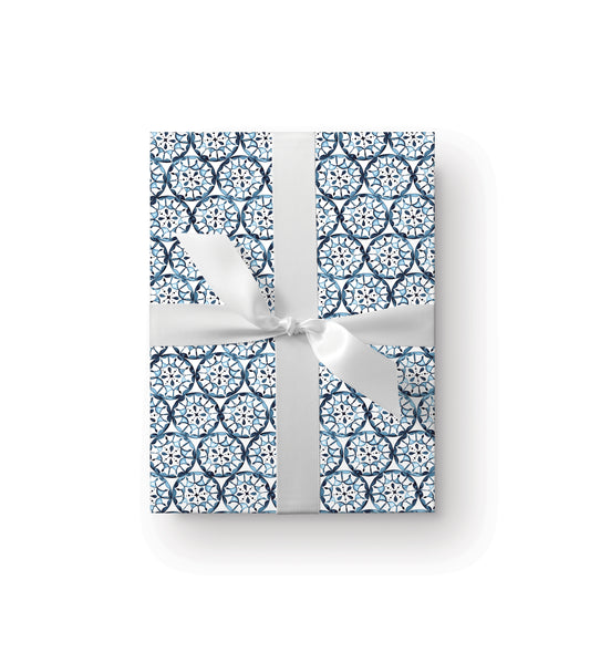 Blue Tiles - Gift Wrap