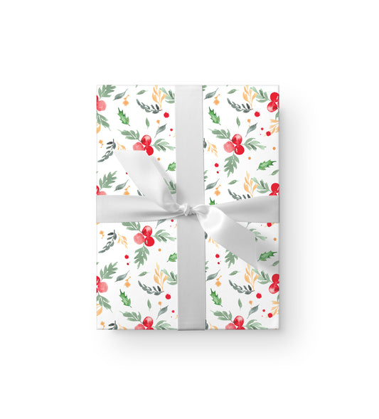 Holly Splash - Gift Wrap
