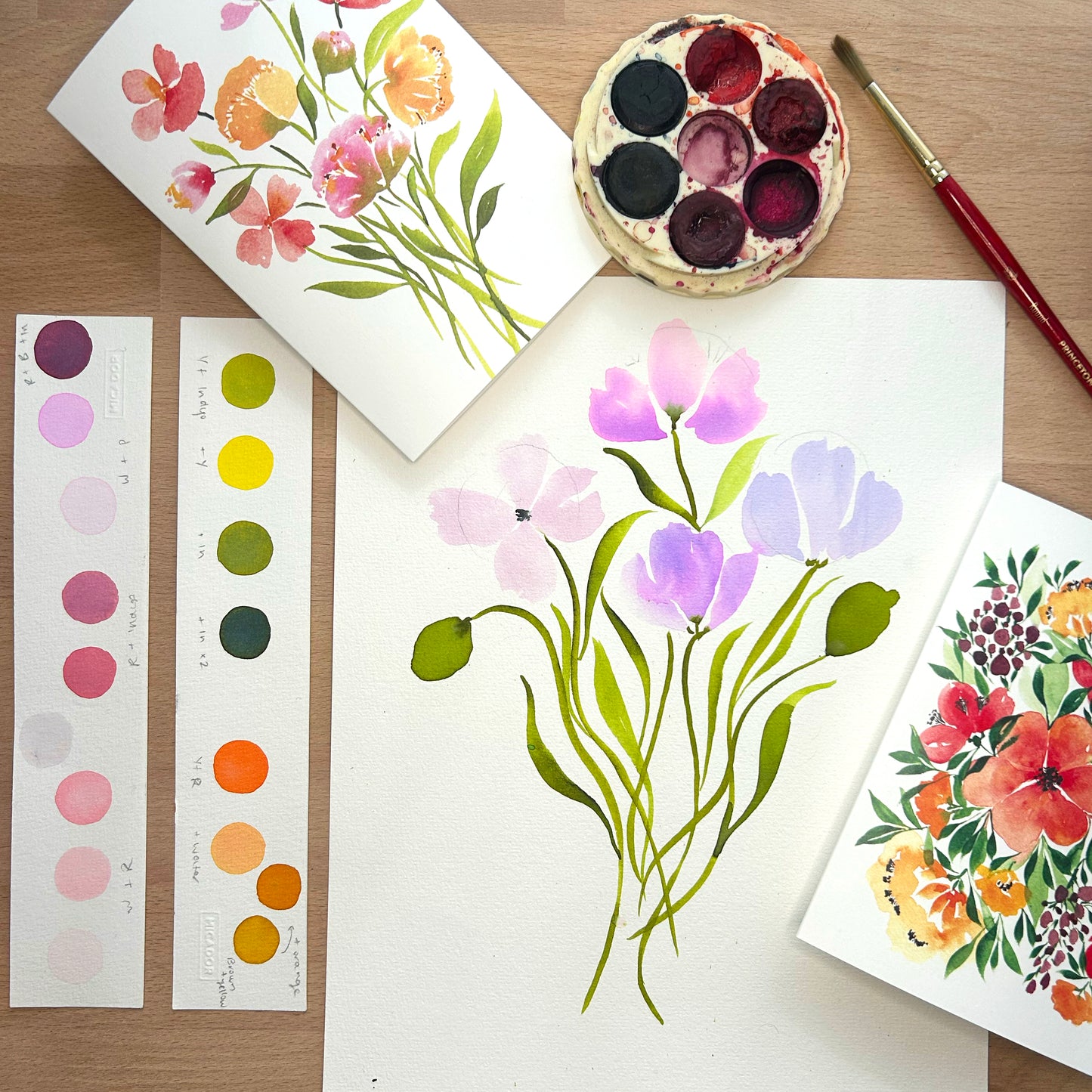 Intro to Loose Florals Watercolour Workshop -  11th Jan, Brunswick