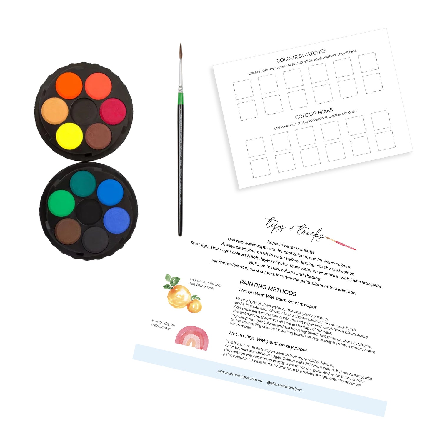 Beginner Card Set - Paint Your Own Watercolour Kit