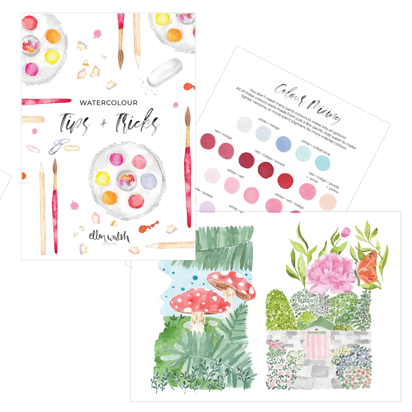 PRE-ORDER: In The Garden Art Prints - Watercolour Kit