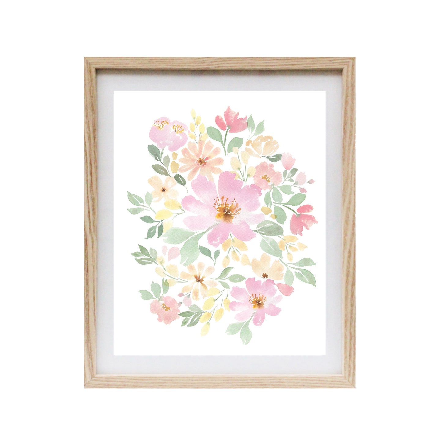 Pastel Flowers Art Print