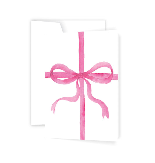 Pink Bow - Card