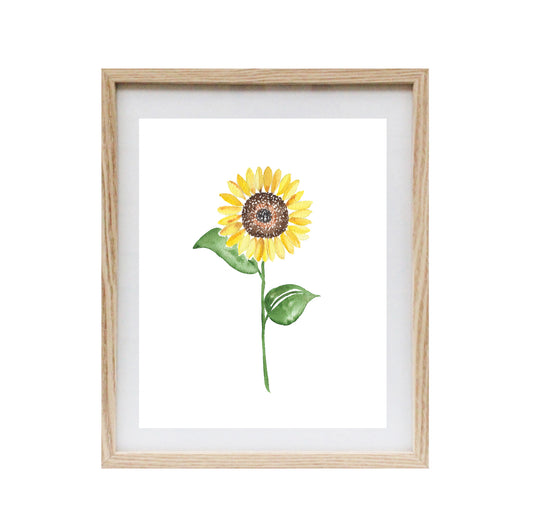 Sunflower Art Print 8x10