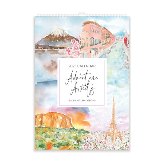 Adventure Awaits – 2025 A4 Calendar