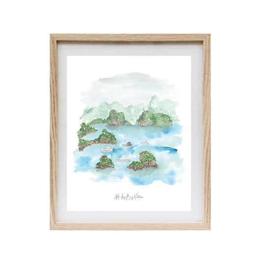 Vietnam Watercolour Art Print