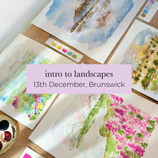 Intro to Landscapes Watercolour Workshop - 13th Dec, Brunswick